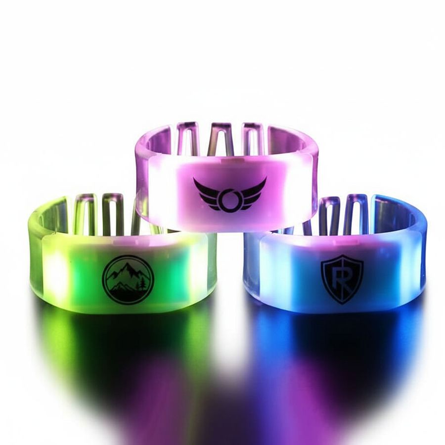 Glow Bangle Wristbands - Custom Socks Now