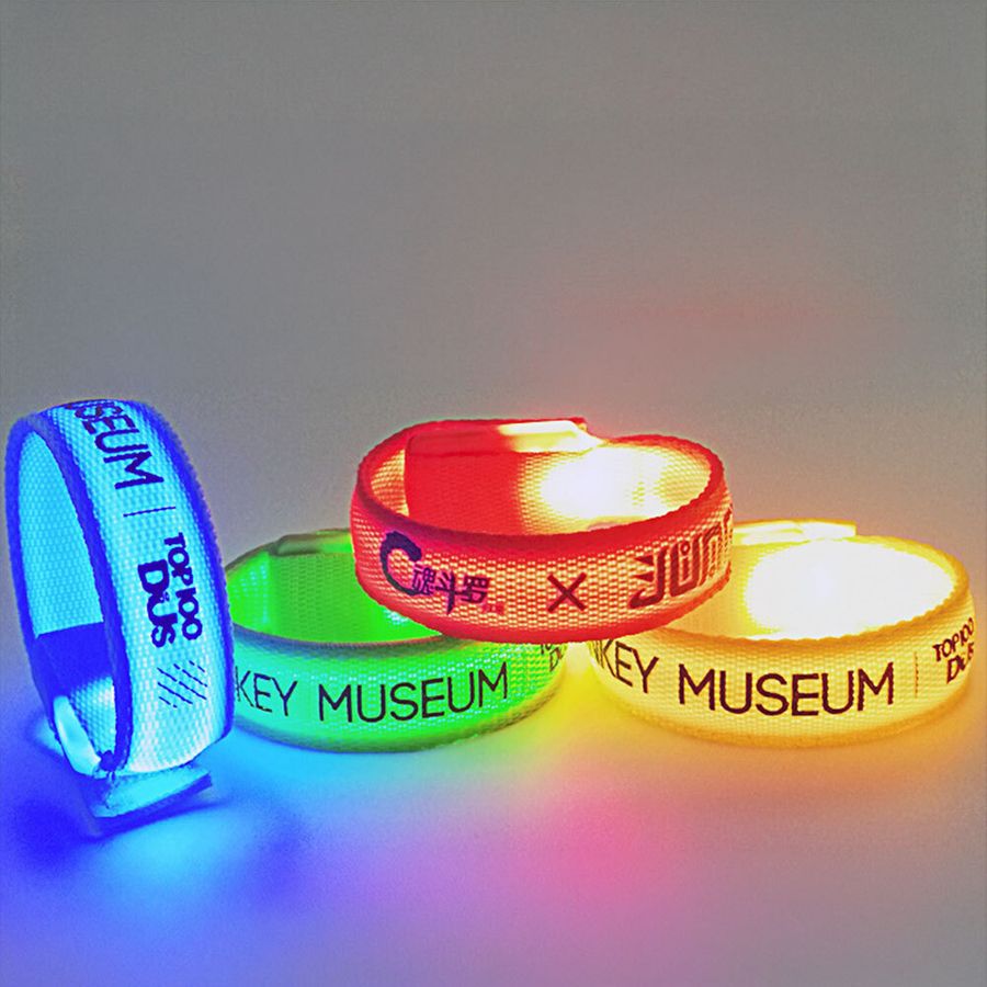 Glow Velcro Wristbands - Custom Socks Now