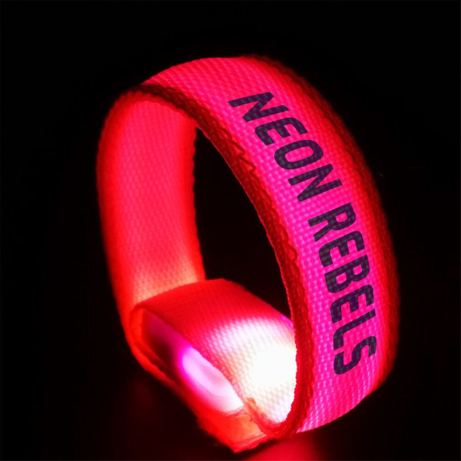 Glow Velcro Wristbands - Custom Socks Now