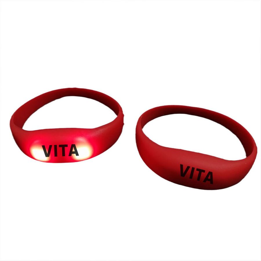 Light Up Silicone Wristbands - Custom Socks Now