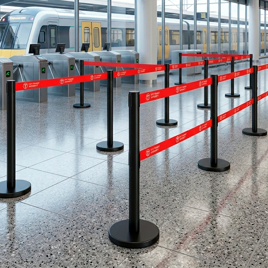Dual Belts Stanchions - Custom Socks Now