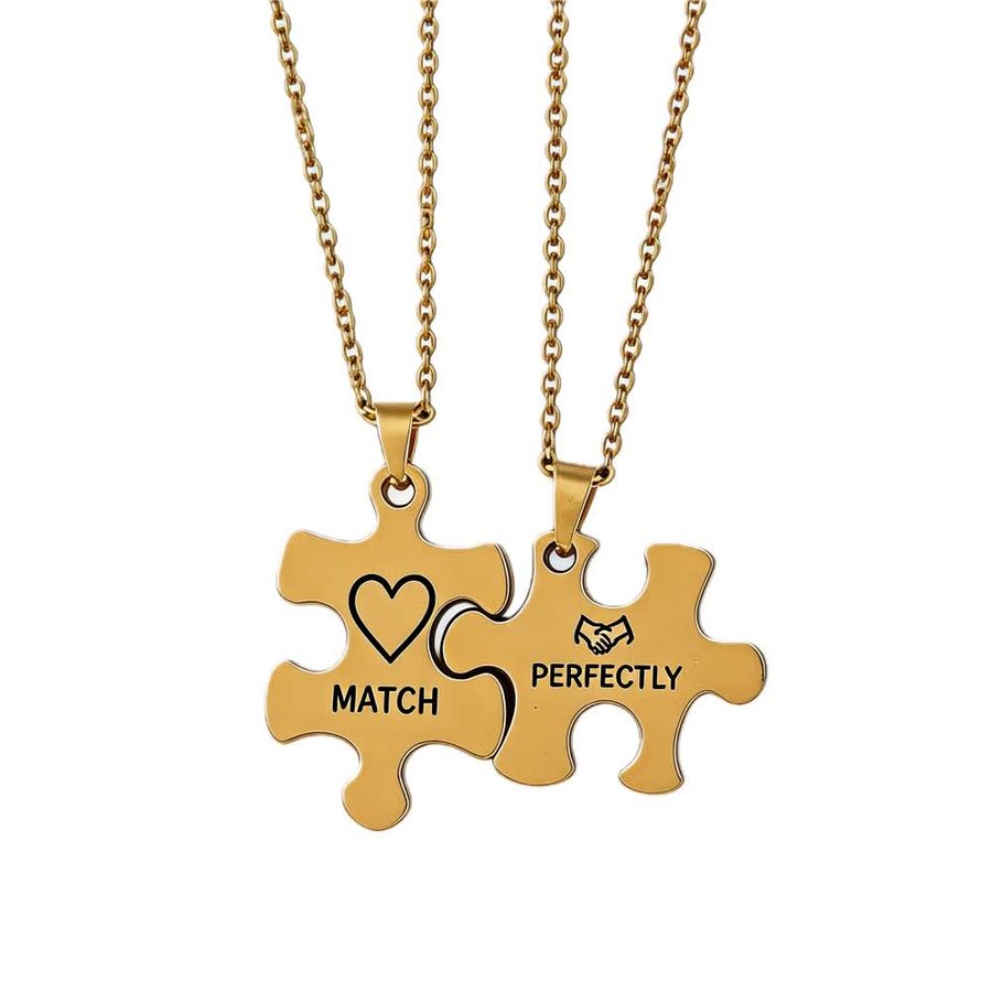Couple Necklaces - Custom Socks Now