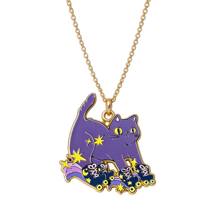 Hard Enamel Charm Necklaces - Custom Socks Now
