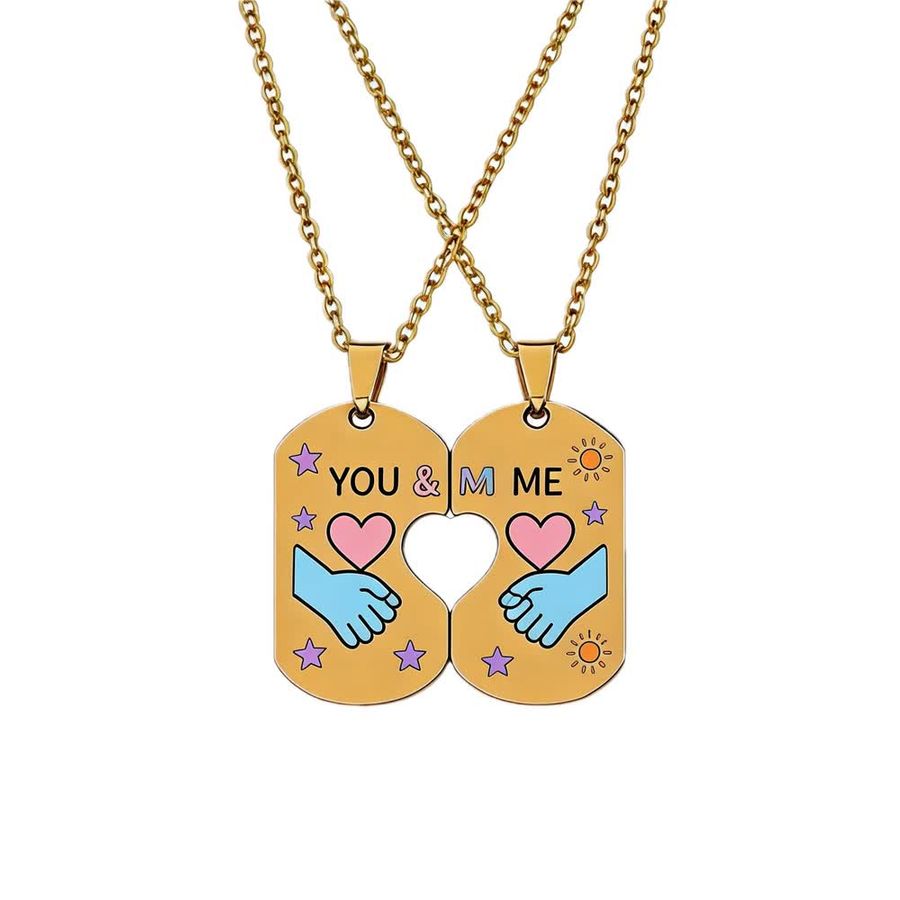 Couple Necklaces - Custom Socks Now