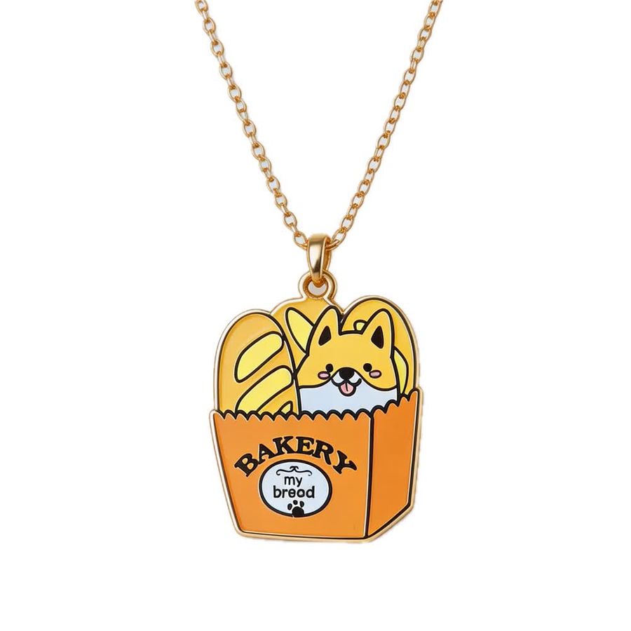 Hard Enamel Charm Necklaces - Custom Socks Now