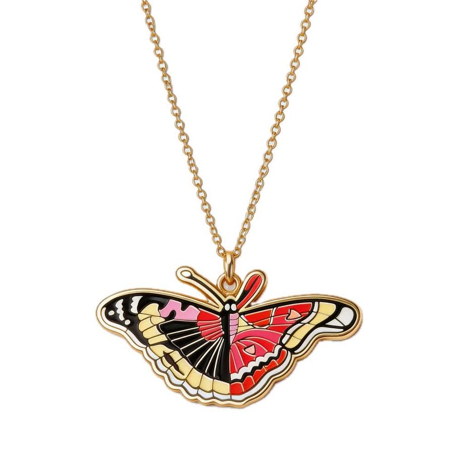 Hard Enamel Charm Necklaces - Custom Socks Now