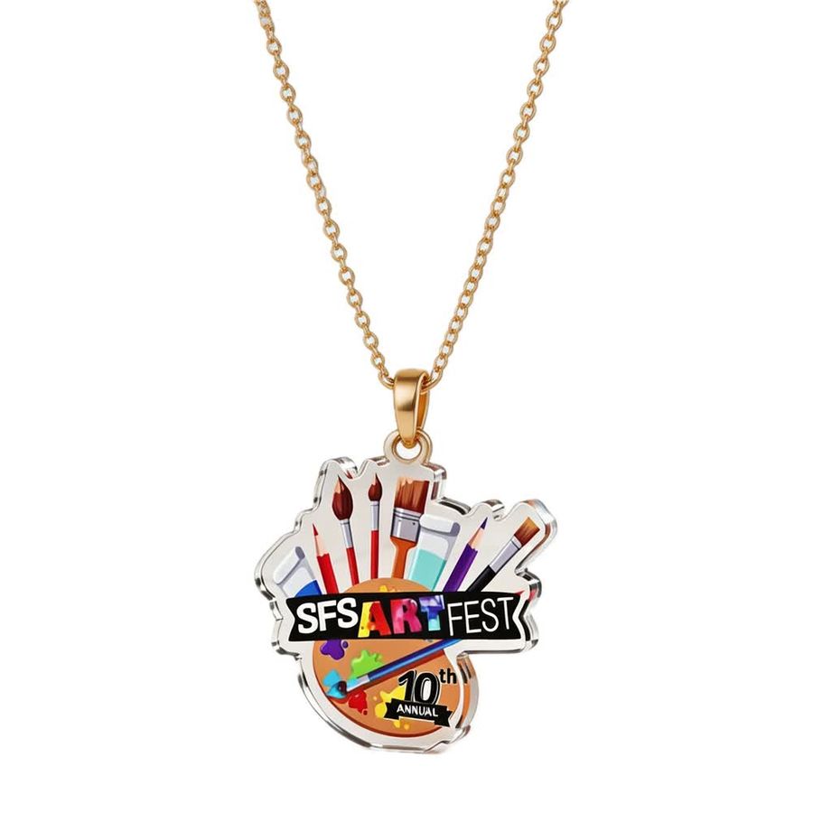 Acrylic Charm Necklaces - Custom Socks Now