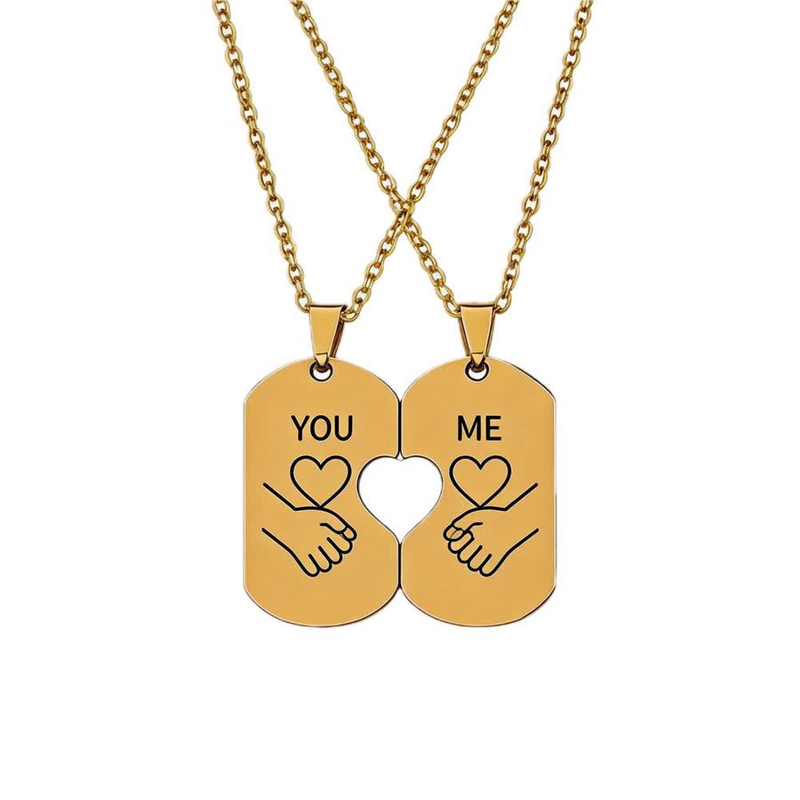 Couple Necklaces - Custom Socks Now