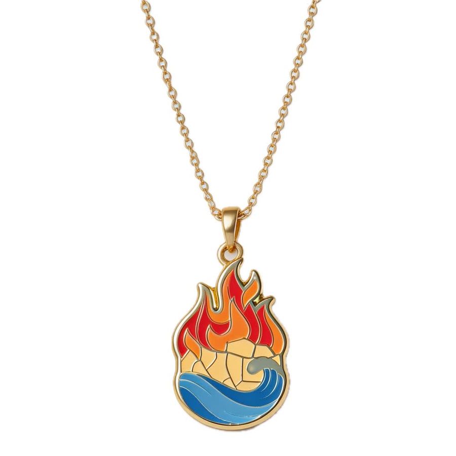 Hard Enamel Charm Necklaces - Custom Socks Now