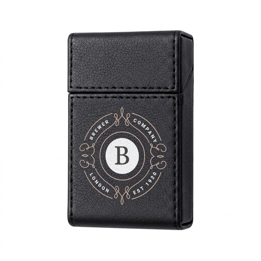 Flip Top PU Leather Full Bag Cigarette Cases - Custom Socks Now