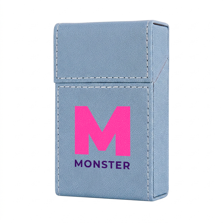 Flip Top PU Leather Full Bag Cigarette Cases - Custom Socks Now