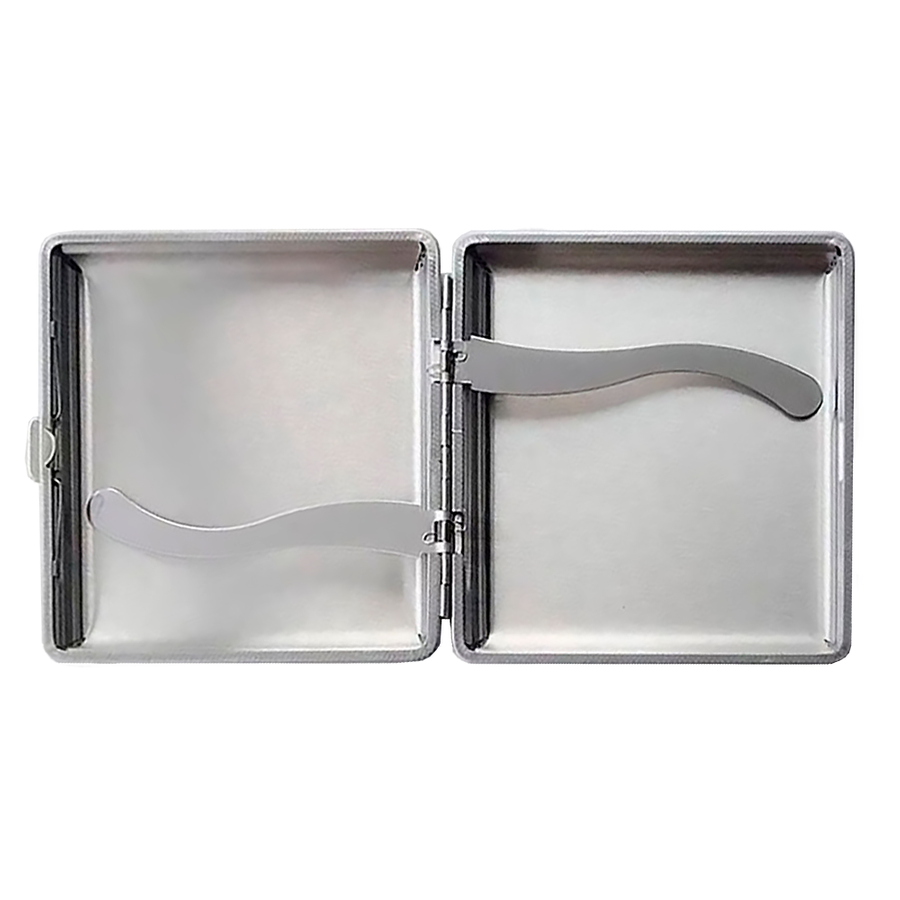 Leather Grain Metal Cigarette Cases - Custom Socks Now