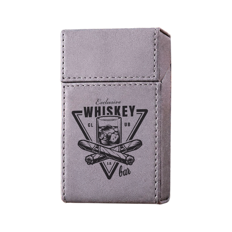 Flip Top PU Leather Full Bag Cigarette Cases - Custom Socks Now
