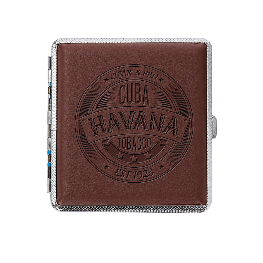 Leather Grain Metal Cigarette Cases - Custom Socks Now