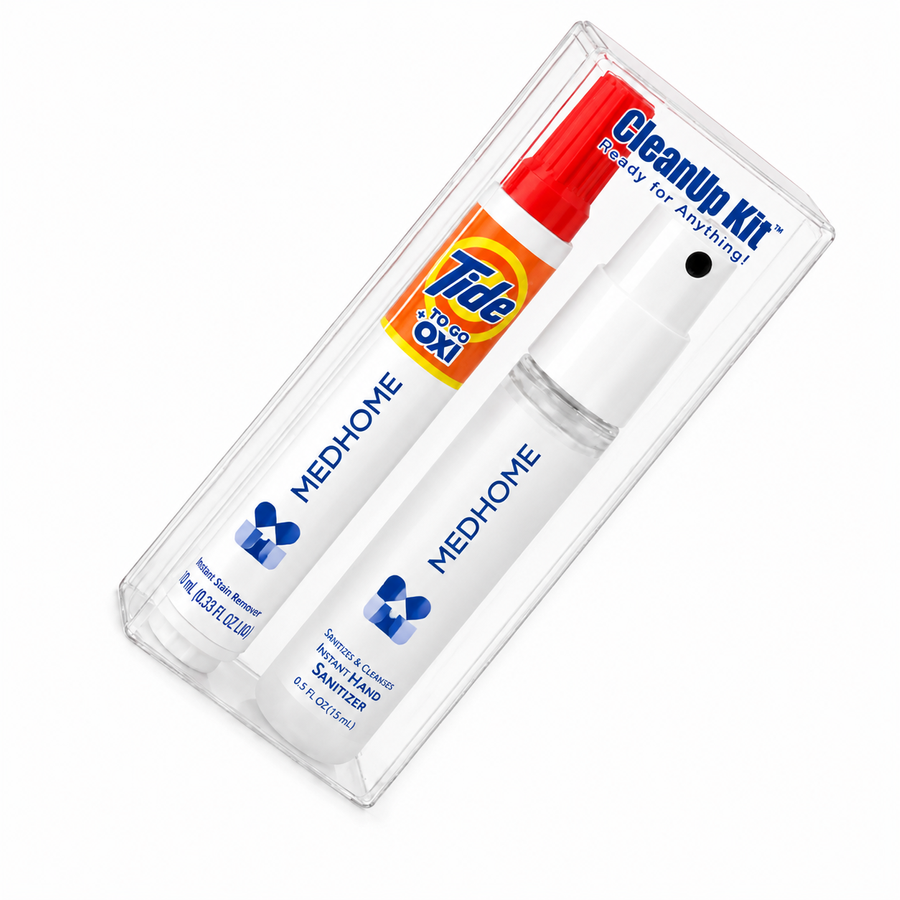 CleanUp Kit - Tide® to Go + Oxi and Sani-Pen® Clipless™ Travel Kits - Custom Socks Now