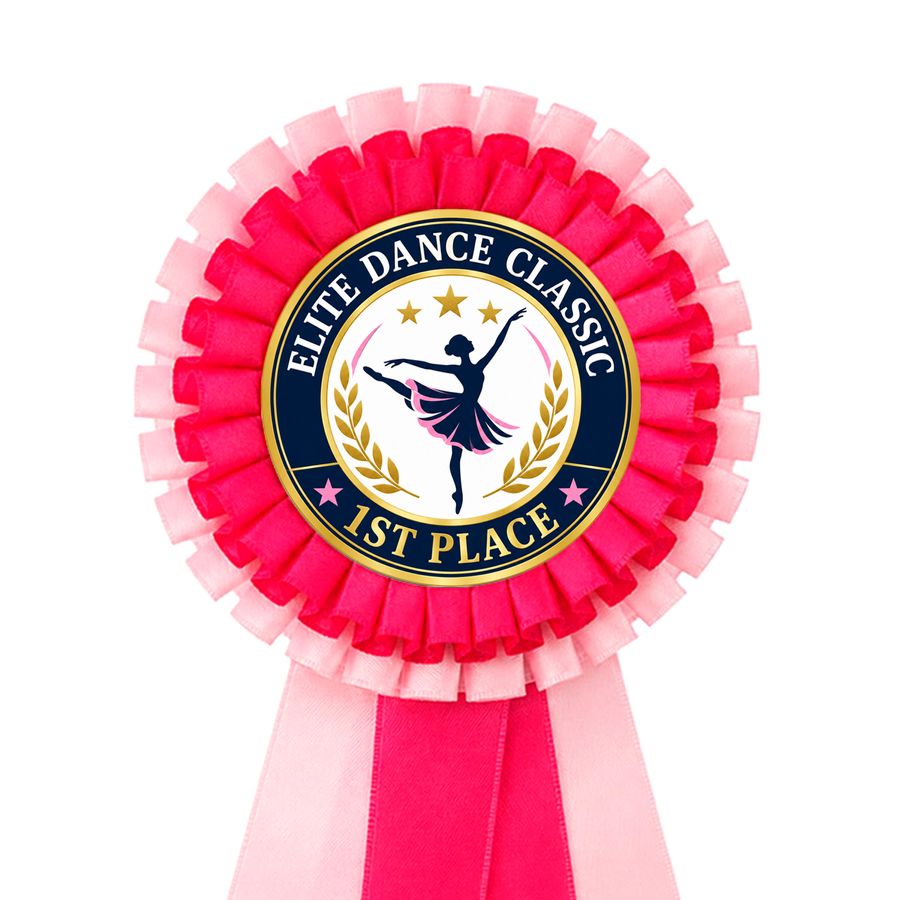 2 Tier Rosette Buttons - Custom Socks Now