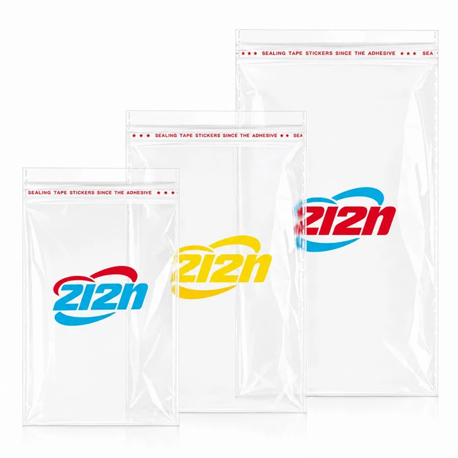 Resealable Clear Poly Bags - Custom Socks Now