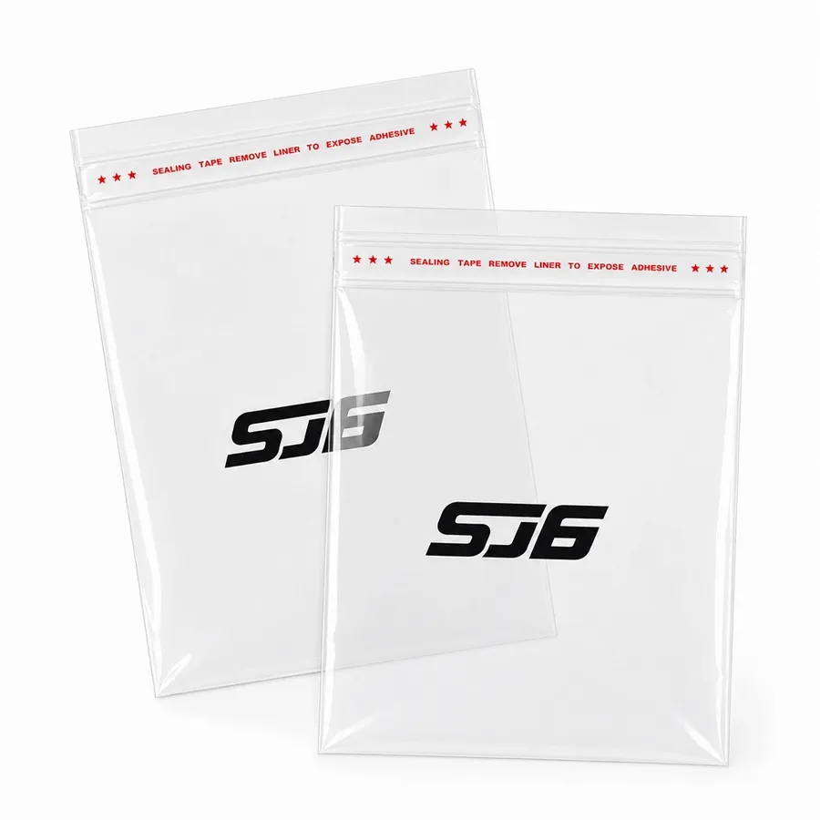 Resealable Clear Poly Bags - Custom Socks Now