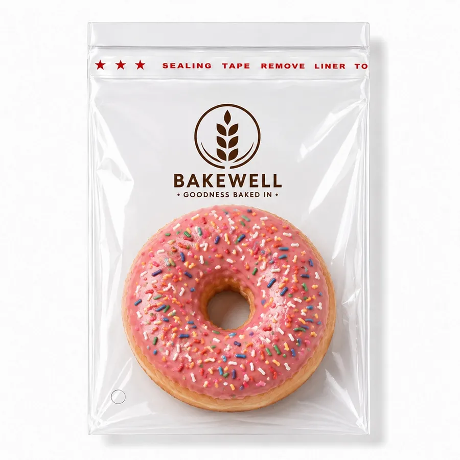 Resealable Clear Poly Bags - Custom Socks Now