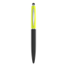Rubber Coated Ballpoint Pen Black Yellow