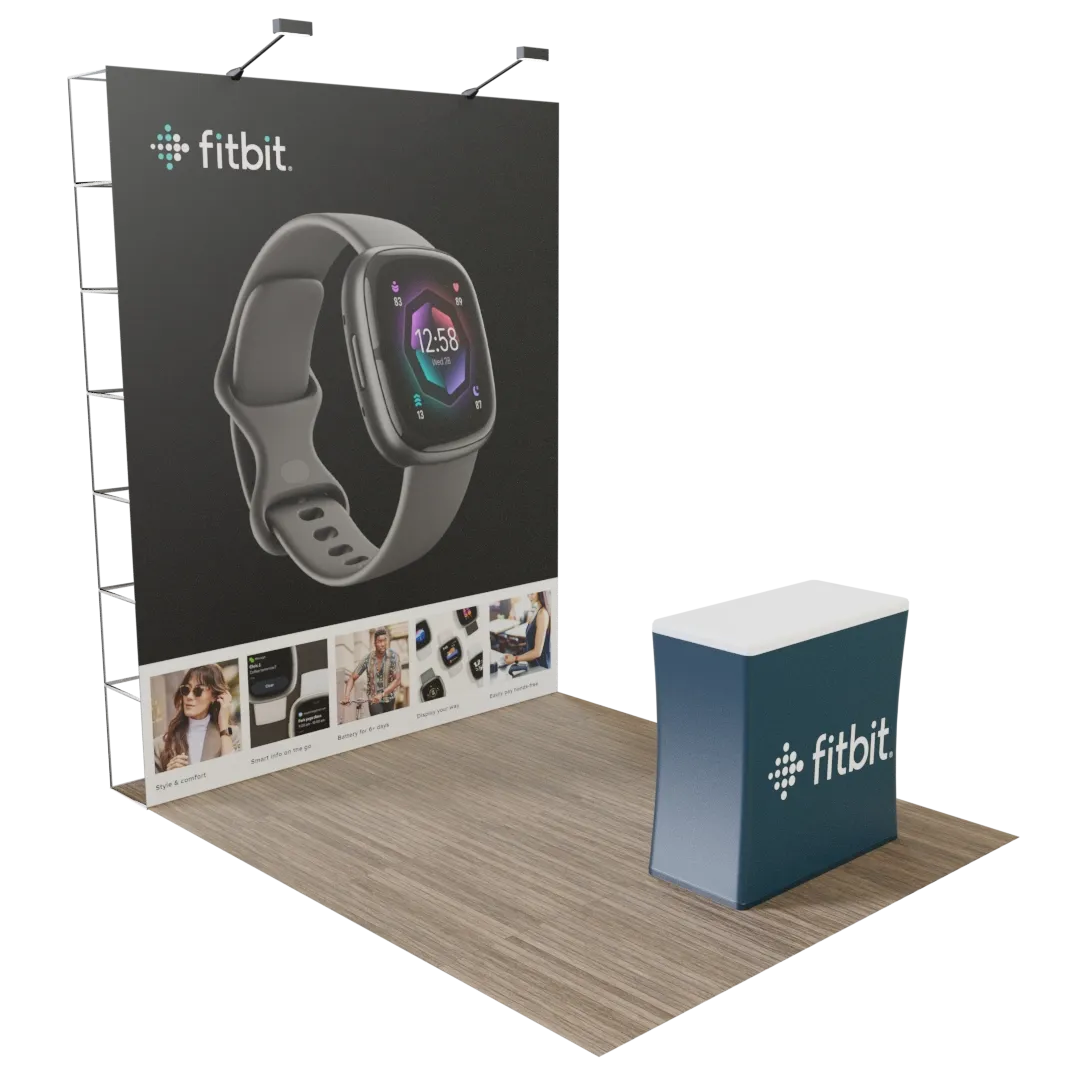 Custom Pop Up Trade Show Display 8' x 8' (ft) - Custom Socks Now