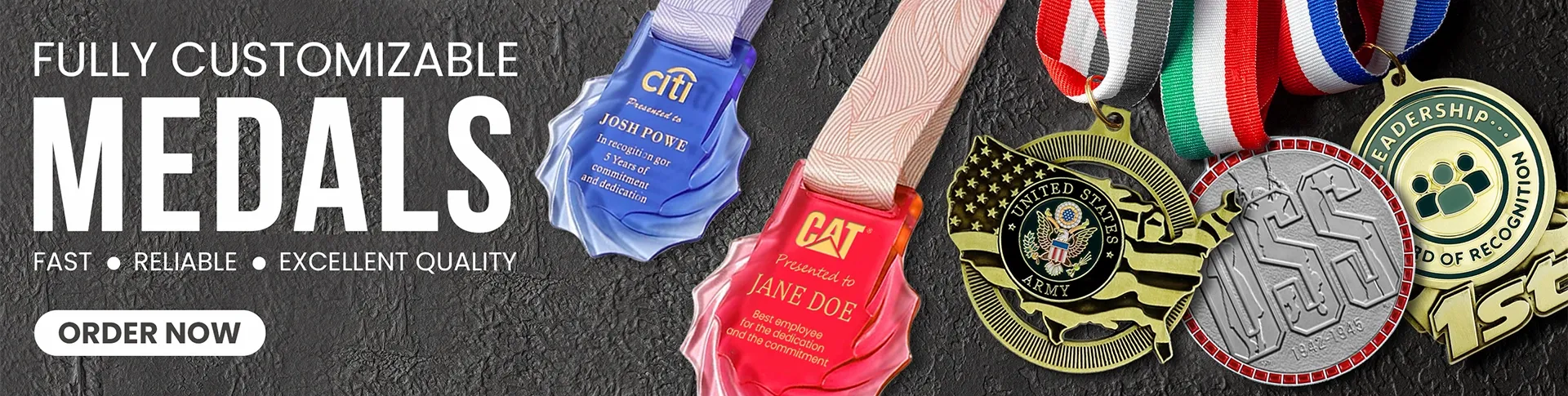 CustomSocksNow.Com medal banners